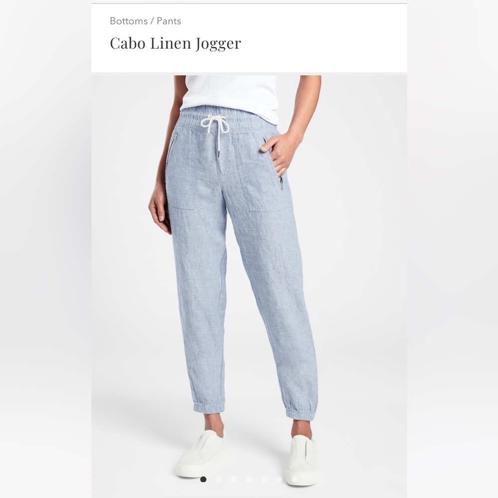 Athleta Cabo Linen Jogger
